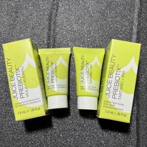 2pc Juice Beauty Prebiotix Instant Flash Facial & Gel Moisturizer Both .26oz NIB